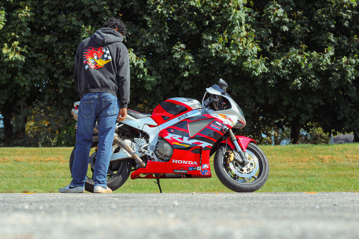 Flaming Final Lap Hoodie